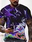 Χαμηλού Κόστους Ανδρικά 3D T-shirts-Ανδρικά Μπλουζάκι Κοντομάνικα Υψηλής Ποιότητας Μοντέρνα Απίθανο Καλοκαίρι Κοντομάνικο Μαύρο Γραφική Στάμπα Στρογγυλή Λαιμόκοψη Causal Καθημερινά 3D εκτύπωση Ρούχα Ρούχα