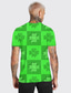 levne Pánská 3D trička-Pánské Tričko Trička Designové Módní Chladný Léto Krátký rukáv Trávová zelená Grafika Tisk Kulatý Ležérní Denní 3D tisk Oblečení Oblečení Designové Módní Chladný
