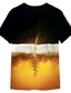 Χαμηλού Κόστους Ανδρικά 3D T-shirts-Ανδρικά Μπλουζάκι Υψηλής Ποιότητας Καθημερινό Κλασσικό Καλοκαίρι Κοντομάνικο Κίτρινο Γραφική Μπύρα Στάμπα Στρογγυλή Ψηλή Λαιμόκοψη Causal Καθημερινά Στάμπα Ρούχα Ρούχα