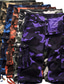 cheap Cargo Shorts-Men&#039;s Cargo Shorts Leg Drawstring Multiple Pockets Stylish Streetwear Casual Daily Micro-elastic Breathable Outdoor Sports Camouflage Mid Waist Black Green Camouflage Blue Purple 30 31 32