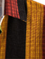 abordables camisas casuales de los hombres-Camisa casual para hombre con rayas de celosía Turndown Street Casual con botones Camisetas de manga corta Moda casual Transpirable Cómodo Verde Azul Gris Camisas de verano