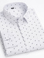 levne Košile k obleku-pánská košile jednobarevné grafické potisky sněhová vločka klasický límeček street ležérní košile s límečkem topy s dlouhým rukávem návrhář a b c / pracovní společenské košile letní košile