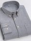 billiga Formella skjortor-herrskjorta oxford skjorta klänning skjorta tartan button down krage z ledig daglig långärmad krage skjortor kläder kläder bas modedesigner företag