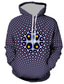cheap Graphic Hoodies-Men&#039;s Hoodie Sweatshirt Print Designer Casual Big and Tall Graphic Geometric Polka Dot Blue Print Hooded Daily Sports Long Sleeve Clothing Clothes Regular Fit
