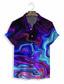 tanie Męskie koszule z nadrukiem-Męskie Koszula Koszula hawajska Graficzny Hawajskie Aloha Wzór Wieczorne Niebieski Nadruk Codzienny Weekend Krótki rękaw Druk 3D Odzież Moda Designerskie Codzienny Klasyczny