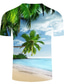 Χαμηλού Κόστους Ανδρικά 3D T-shirts-Ανδρικά Μπλουζάκι Υψηλής Ποιότητας Καθημερινό Τροπικό Καλοκαίρι Κοντομάνικο Α B C D Ε Ζ Δέντρο καρύδας Φύλλο φοίνικα Θάλασσα Στάμπα Στρογγυλή Ψηλή Λαιμόκοψη Causal Αργίες 3D εκτύπωση Ρούχα Ρούχα 1 τεμ