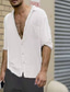 זול חולצות מודפסות לגברים-חולצת גברים רגילה קז&#039;ואל חולצות צווארון יומיות חולצות שרוולים קצרים קז&#039;ואל רטרו נוסטלגי slim fit ירוק לבן שחור חולצות קיץ