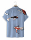 billige Skjorter med tryk til mænd-Herre Skjorte Hawaii skjorte Grafisk Hawaiiansk Aloha Design Aftæpning Blå Grøn Grå Trykt mønster Afslappet Daglig Kortærmet 3D-udskrivning Tøj Mode Designer Afslappet Klassisk