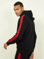 cheap Basic Tracksuits-Men's Tracksuit Sweatsuit Activewear Set Pullover Hoodie Sweatshirt Jogging Suits Black White Yellow Red Dark Gray Hooded Solid Color Stripes Sports &amp; Outdoor Going out Sportswear Sportswear Workout