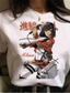 ieftine Tricouri casual pentru bărbați-Inspirat de Atac pe Titan Eren Yeager Tricou Anime 100% Poliester Anime Harajuku Grafică Kawaii Tricou Pentru Bărbați / Pentru femei / Pentru cupluri