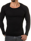 ieftine Tricouri casual pentru bărbați-Bărbați Tricou Vară Manșon Lung Culoare solidă Stil Nautic Casual Zilnic Îmbrăcăminte Îmbrăcăminte Ușor Casual Modă Alb Negru Gri