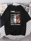 billige Casual T-shirts til mænd-Inspireret af Angreb på Titan levi ackerman Mikasa Ackerman T-shirt Anime 100% Polyester Anime Harajuku Grafisk Kawaii T恤衫 Til Herre / Dame / Par