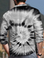 Χαμηλού Κόστους Ανδρικά πουκάμισα με στάμπα-Ανδρικά Πουκάμισο Στάμπα Γραφική Δετοβαμένο Όρθιος Γιακάς Causal Καθημερινά 3D εκτύπωση Κουμπί-Κάτω Μακρυμάνικο Άριστος Υψηλής Ποιότητας Καθημερινό Μοντέρνα Άνετο Γκρίζο