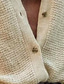 economico maglione cardigan da uomo-camicia da uomo con colletto da campo camicia con colletto cubano grigio abbigliamento a maniche corte per la preparazione della sera