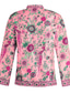 cheap Boho Tops-Women&#039;s Shirt Blouse Yellow Pink Dusty Rose Graphic Floral Button Print Long Sleeve Daily Holiday Vintage Boho Streetwear Round Neck Regular Boho S