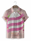 abordables Chemise hawaïen-Chemise Chemise hawaïenne Homme Print Graphic Hawaiian Aloha Normal Col rabattu Impression 3D Manches Courtes Rose Claire Casual du quotidien Fin de semaine Standard Polyester Design Casual Mode
