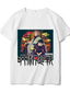 billige Casual T-shirts til mænd-Inspireret af Jujutsu Kaisen Yuji Itadori Gojo Satoru T-shirt Anime 100% Polyester Anime Harajuku Grafisk Kawaii T恤衫 Til Herre / Dame / Par