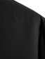 voordelige casual herenoverhemden-heren overhemd effen kleur opstaande kraag straat casual button-down tops met korte mouwen casual mode ademend comfortabel blauw wit zwart zomer shirts