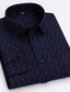 levne Košile k obleku-pánská košile jednobarevné grafické potisky sněhová vločka klasický límeček street ležérní košile s límečkem topy s dlouhým rukávem návrhář a b c / pracovní společenské košile letní košile