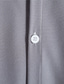 billiga fritidsskjortor för män-herrskjorta enfärgad stativ krage street casual button-down kortärmade toppar casual mode andas bekväma blå vit svarta sommarskjortor