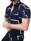 cheap Men&#039;s Casual Shirts-Men&#039;s Shirt Other Prints Geometric Geometry Classic Collar Casual Daily Print Short Sleeve Tops Casual Fashion Classic Streetwear White Black Navy Blue / Spring / Summer / Work