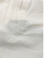 cheap Men&#039;s Linen Shirts-Men&#039;s white Linen Shirt Plain V Neck Maroon Black White Army Green Navy Blue Daily Going out Long Sleeve Clothing Apparel Fashion Designer Business Elegant