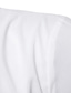 abordables Camisas de vestir-camisa de hombre color sólido cuello alto calle casual abotonada manga larga tops moda casual transpirable cómodo blanco negro rojo camisas de verano