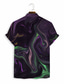 billiga Tropiska skjortor-Herr Skjorta Hawaii skjorta Tryck Grafisk Hawaiisk Aloha Design Nedvikt Ledigt Dagligen 3D-utskrift Kortärmad Blast Designer Ledigt Mode Klassisk Svart