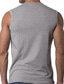 cheap Gym Tank Tops-Men&#039;s Tank Top Vest Undershirt Solid Color V Neck Casual Daily Sleeveless Tops Lightweight Fashion Muscle Big and Tall White Black Gray / Summer