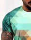 お買い得  メンズ3DＴシャツ-男性用 Tシャツ デザイナー カジュアル ファッション 夏 半袖 ルビーレッド グラフィック プリント ラウンドネック カジュアル 日常 3Dプリント 服装 デザイナー カジュアル ファッション