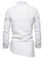 billige smokingskjorter til mænd-herre smoking skjorter ensfarvet stående krave fest afslappet langærmede toppe retro vin hvid sort / sommer skjorter/bryllup