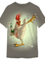 cheap Animal Print T shirts-Veterans Day Men's Patriot Patriotic Veteran Animal Beer Chicken T shirt Funny T Shirts Short Sleeve T shirt 3D Print Crew Neck Shirt Designer Cartoon Classic Outdoor Casual Daily White / Green Red