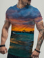 ieftine Tricouri 3D Bărbați-Bărbați Tricou Designer Ușor Casual Vară Manșon scurt A B C D E F Mare Imprimeu Stil Nautic Casual Concediu Imprimare 3D Îmbrăcăminte Îmbrăcăminte 1 buc Designer Ușor Casual