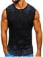 cheap Gym Tank Tops-Men&#039;s Tank Top Vest Undershirt T shirt Tee Graphic Color Block Crew Neck Casual Daily Print Sleeveless Tops Lightweight Fashion Muscle Big and Tall White Black Red / Summer