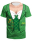 رخيصةأون قمصان رجالية عادية-مستوحاة من عيد القديس باتريك 2022 شامروك ايرلندية تي شيرت أنيمي 100 ٪ بوليستر انيمشن 3D المتناثرة الرسوم البيانية T-skjorte من أجل رجالي / نسائي / الزوجين