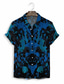 billiga Skjortor med tryck för män-Herr Skjorta Hawaii skjorta Grafisk Hawaiisk Aloha Design Nedvikt Gul Blå Purpur Tryck Ledigt Dagligen Kortärmad 3D-utskrift Kläder Mode Designer Klassisk Ledigt