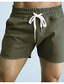 זול מכנסיים קצרים יומיומיים-בגדי ריקוד גברים ספורטיבי מכנסי טרנינג שורטים שרוך קצר מכנסיים יומי סוף שבוע אחיד חוץ ספורט מותן בינוני רזה פול שחור אפור ירוק צבא M L XL XXL 3XL