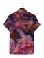 billige Hawaiiskjorter-Herre Skjorte Hawaii skjorte Trykt mønster Grafisk Hawaiiansk Aloha Design Aftæpning Afslappet Daglig 3D-udskrivning Kortærmet Toppe Designer Afslappet Mode Klassisk Lyserød