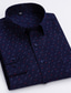 preiswerte Formelle Hemden-Herren Hemd Oberhemd Oxford Hemd Graphic Schneeflocke Klassischer Kragen A B C D E Arbeit Strasse Langarm Bekleidung Designer