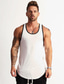 cheap Gym Tank Tops-Men&#039;s Tank Top Vest Undershirt Solid Color Crew Neck Casual Daily Patchwork Sleeveless Tops Cotton Lightweight Fashion Big and Tall Sports Wine Black / White Black / Gray / Summer / Summer