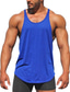 ieftine Tricouri de Sală-Bărbați Bluză Cămașă fără mâneci Simplu Crewneck Sporturi &amp; Exterior Îmbrăcăminte Atletică Fără manșon Îmbrăcăminte Modă Șic Stradă A face exerciții fizice