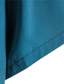 levne pánské neformální košile-pánská košile jednobarevná stojací límeček street ležérní zapínání na knoflíky topy s krátkým rukávem ležérní móda prodyšná pohodlná modrá bílá černá letní košile
