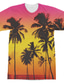 ieftine Tricouri 3D Bărbați-Bărbați Tricou Tropical Designer Ușor Vară Manșon scurt A B C D E F #D Frunza de palmier Mare Imprimeu Stil Nautic În aer liber Zilnic Imprimare 3D Îmbrăcăminte Îmbrăcăminte 1 buc Tropical Designer