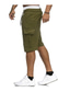cheap Cargo Shorts-Men&#039;s Cargo Shorts Sweat Shorts Drawstring Elastic Waist Multi Pocket Plain Comfort Wearable Casual Daily Holiday Sports Fashion Black White