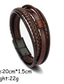 cheap Men&#039;s Trendy Jewelry-Men&#039;s Leather Bracelet Classic Imagine Stylish Simple Ethnic Fashion Casual / Sporty Leatherette Bracelet Jewelry Black / Brown For School Gift Daily Prom Festival