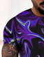 billige 3D-herreskjorter-Herre T-shirt T-Shirts Designer Mode Sej Sommer Kortærmet Sort Grafisk Trykt mønster Rund hals Afslappet Daglig 3D-udskrivning Tøj Tøj Designer Mode Sej