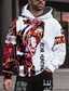 Χαμηλού Κόστους ανδρικά 3d hoodies-Ανδρικά Φούτερ πουλόβερ με κουκούλα και πουλόβερ Γραφική Συνδυασμός Χρωμάτων Ζώο Στάμπα Με Κουκούλα Αθλήματα &amp; Ύπαιθρος Καθημερινά 3D εκτύπωση Καθημερινό Υψηλής Ποιότητας Φούτερ Φούτερ Μακρυμάνικο