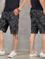 billige Cargoshorts-menn shorts cargo camo avslappet passform stor og høy multi-lomme utendørs overall bomull fritids shorts bukser