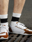 voordelige Herensneakers-Voor heren Sneakers Casual Dagelijks Wandelen PU Zwart Groen Bruin Herfst Lente