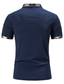 cheap Classic Polo-Men&#039;s T shirt Tee Polo Golf Shirt Streetwear Simple Casual Summer Short Sleeve Wine Navy Blue White Black Plaid Turndown Casual Daily Patchwork Color Block Clothing Clothes Streetwear Simple Casual
